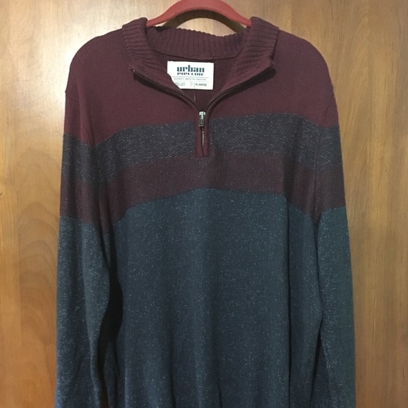 urban pipeline Other - Urban Pipeline Mens 1/4 Zip Sweater Sz XL